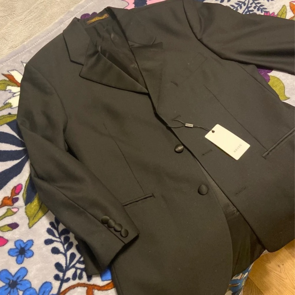 NWT REISS black blazer size 36